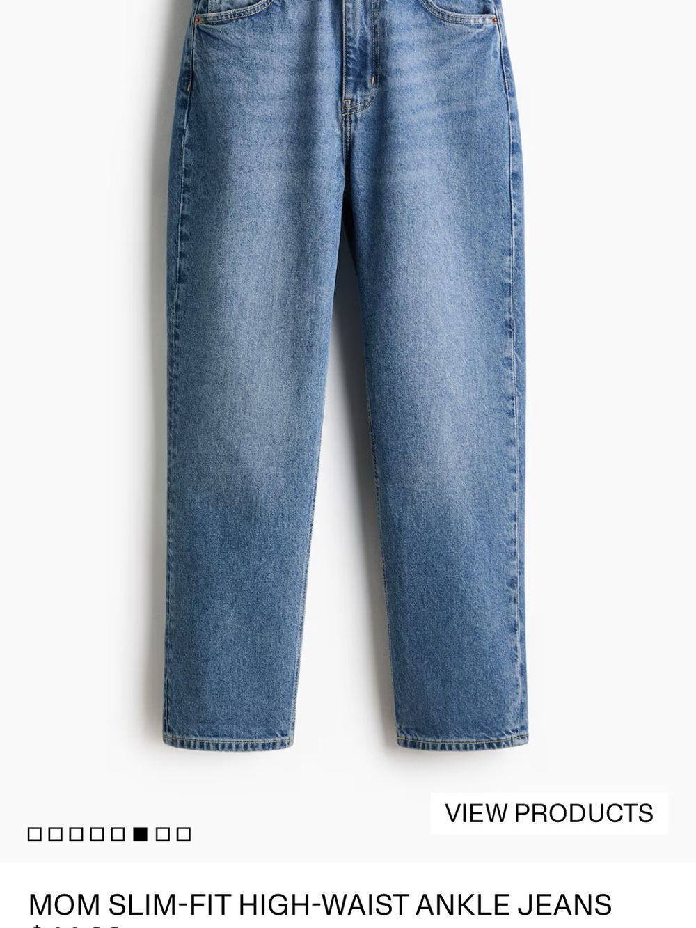 H&M Women’s Light Blue Straight-Leg Jeans